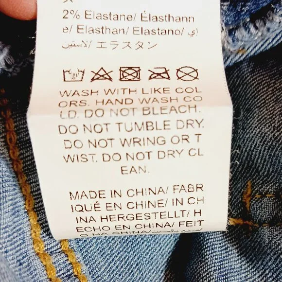 SHEIN, Denim Overalls, Size Medium, Slightly Distressed, Crop - Ankle - Picture 15 of 15